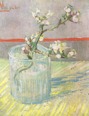 Vincent Van Gogh Blossoming Almond Branch in a Glass (nn04)